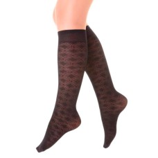 Mikro Dizaltı Çorap Hayal Desen Siyah Mikro Dizaltı Çorap Hayal Desen Siyah