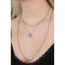 Midye Kabuklu Kadın Silver Renk Kolye Midye Kabuklu Kadın Silver Renk Kolye