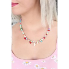 Renkli Boncuklu Kadın Kolye Renkli Boncuklu Kadın Kolye