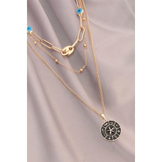 Aksesuar Detaylı Çoklu Gold Metal Kolye Aksesuar Detaylı Çoklu Gold Metal Kolye