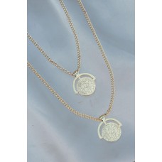 Özel Tasarım Gold Metal Çift Zincir Kolye Özel Tasarım Gold Metal Çift Zincir Kolye