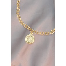 Gold Metal Zincirli Kadın Kolye Gold Metal Zincirli Kadın Kolye