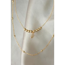 Yılan Detaylı Çift Zincir Gold Metal Kadın Kolye Yılan Detaylı Çift Zincir Gold Metal Kadın Kolye