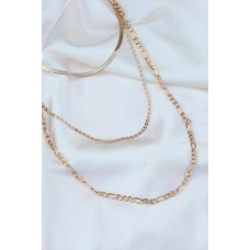 Gold Renk Metal Çoklu Kolye Gold Renk Metal Çoklu Kolye