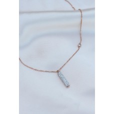 Çelik Zirkon Taşlı Rose Kolye Çelik Zirkon Taşlı Rose Kolye