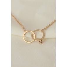 Yüzük Model Gold Metal Zincirli Zirkon Taşlı Kolye Yüzük Model Gold Metal Zincirli Zirkon Taşlı Kolye