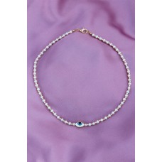 Yeni Sezon Göz Figürlü İnci Kolye Yeni Sezon Göz Figürlü İnci Kolye