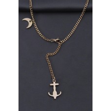 Çelik Rose Renk Çapa Tasarımlı Kadın Kolye Çelik Rose Renk Çapa Tasarımlı Kadın Kolye