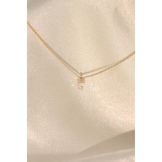 Zirkon Taşlı Beyaz Renk Minimal Küre Kolye Zirkon Taşlı Beyaz Renk Minimal Küre Kolye