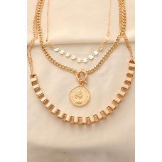 Gold Metal Çoklu Elizabeth Kolye Gold Metal Çoklu Elizabeth Kolye