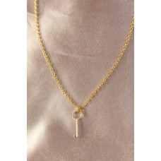 Gold Renk Metal Anahtar Detay Kadın Kolye Gold Renk Metal Anahtar Detay Kadın Kolye