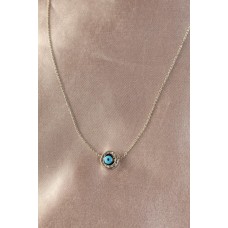 Gümüş Renk Metal Nazar Boncuk Tasarımlı Kadın Kolye Gümüş Renk Metal Nazar Boncuk Tasarımlı Kadın Kolye