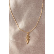 Gold Renk Metal Zirkon Taş Şimşek Detaylı Kadın Kolye Gold Renk Metal Zirkon Taş Şimşek Detaylı Kadın Kolye