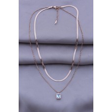 316L Kararmaz Çelik Roz Gold Set Kadın Kolye 316L Kararmaz Çelik Roz Gold Set Kadın Kolye