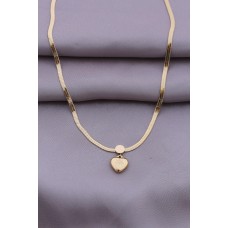316L Kararmaz Çelik Gold Renk Kalpli İtalyan Zincir Kadın Kolye 316L Kararmaz Çelik Gold Renk Kalpli İtalyan Zincir Kadın Kolye