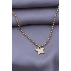 316L Kararmaz Çelik Gold Renk Yıldız Figür Kadın Kolye 316L Kararmaz Çelik Gold Renk Yıldız Figür Kadın Kolye