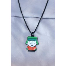 Kyle Broflovski Tasarımlı Siyah Zincirli Erkek Kolye Kyle Broflovski Tasarımlı Siyah Zincirli Erkek Kolye
