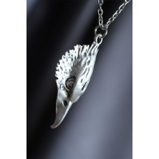 Kartal Kafası Model Gümüş Renk Zincirli Erkek Kolye Kartal Kafası Model Gümüş Renk Zincirli Erkek Kolye