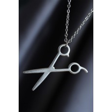 Makas Model Gümüş Renk Zincirli Erkek Kolye Makas Model Gümüş Renk Zincirli Erkek Kolye