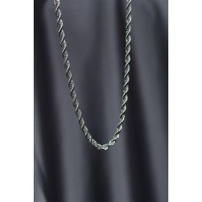 Çelik Silver Renk Kalın Burgu Model Kolye Çelik Silver Renk Kalın Burgu Model Kolye