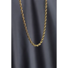 Çelik Gold Renk Kalın Burgu Model Kolye Çelik Gold Renk Kalın Burgu Model Kolye