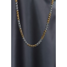 Çelik Çift Renk Burgu Model Kolye Çelik Çift Renk Burgu Model Kolye