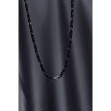 Çelik Siyah Renk 3 mm Zincir Kolye Çelik Siyah Renk 3 mm Zincir Kolye