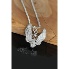 Bomba Tasarım Silver Renk Zincirli Erkek Kolye Bomba Tasarım Silver Renk Zincirli Erkek Kolye