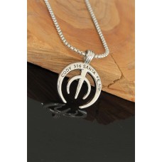 Trend Tasarım Silver Renk Zincirli Erkek Kolye Trend Tasarım Silver Renk Zincirli Erkek Kolye