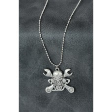 Kuru Kafa Anahtar Figürlü Metal Erkek Kolye Kuru Kafa Anahtar Figürlü Metal Erkek Kolye