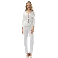 Sistina 1576 Penye Çeyizlik Pijama Takım Ekru