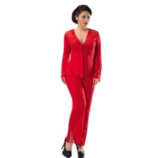 Sistina 1581 Penye Çeyizlik Pijama Takım Kırmızı