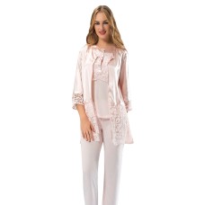 Sistina 1417 Saten Çeyizlik Pijama Takım Pudra Sistina 1417 Saten Çeyizlik Pijama Takım Pudra