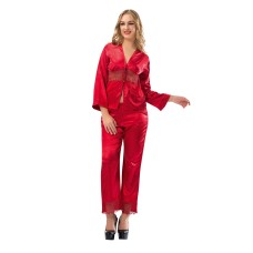 Sistina 1601 Saten Pijama Takım Kırmızı Sistina 1601 Saten Pijama Takım Kırmızı