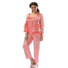 Sistina 1413 Saten Çeyizlik Pijama Takım Mercan Sistina 1413 Saten Çeyizlik Pijama Takım Mercan