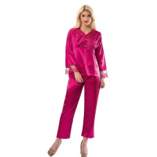 Sistina 1595 Saten Çeyizlik Pijama Takım Fuşya Sistina 1595 Saten Çeyizlik Pijama Takım Fuşya