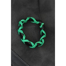 Yeşil İpli Siyah Renk Deri Erkek Bileklik Yeşil İpli Siyah Renk Deri Erkek Bileklik