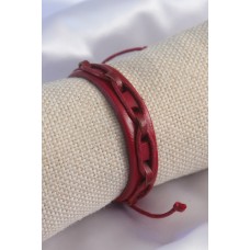 Bordo Renk Deri İpli Erkek Bileklik Bordo Renk Deri İpli Erkek Bileklik