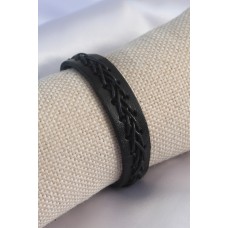 Siyah Deri İpli Erkek Bileklik Siyah Deri İpli Erkek Bileklik